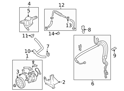 Pump & Hoses for 2009 Subaru Legacy #0