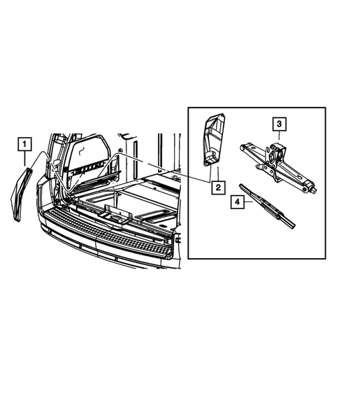 Jack Stowage for 2011 Dodge Grand Caravan #0