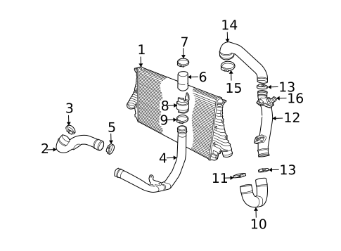 Intercooler for 2003 Saab 9-3 #0