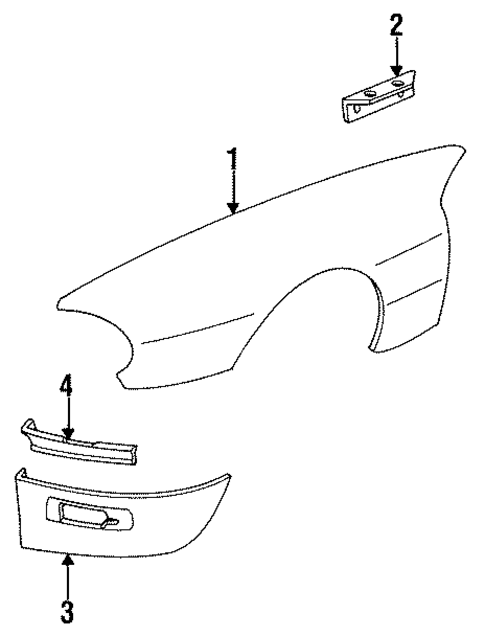 Fender & Components for 1996 Jaguar XJS #0