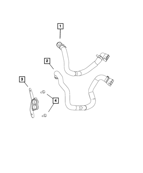 Air Conditioner and Heater Plumbing for 2015 Ram ProMaster City #1