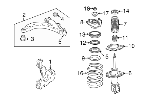 Suspension Components for 2009 Buick LaCrosse | OEM Parts Online