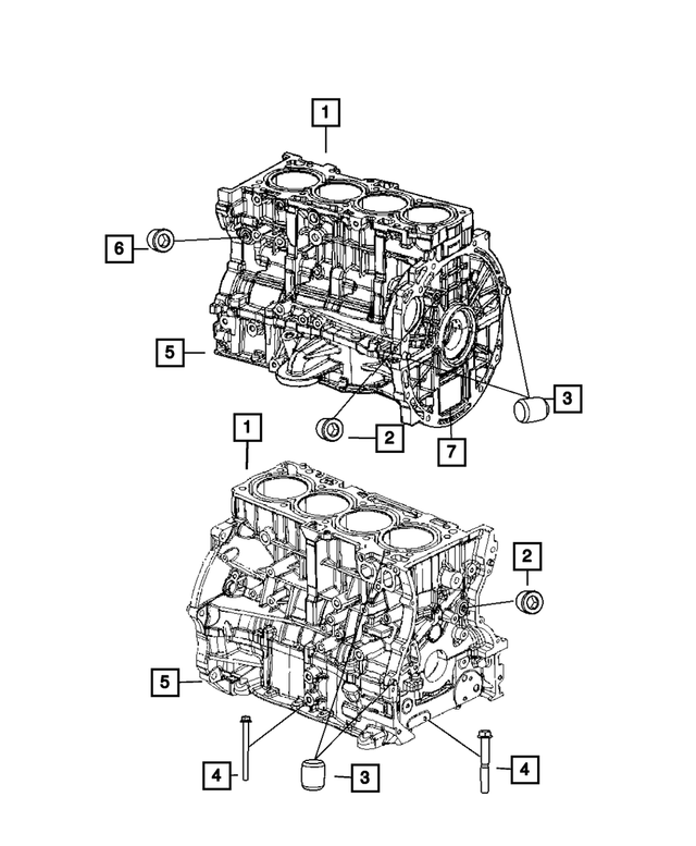 6508984AA - 2.4L Gas; Engine: Hex Flange Head Bolt, Mounting for Mopar Image