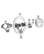 1UE121TWAA - Steering: Steering Wheel for Mopar Image