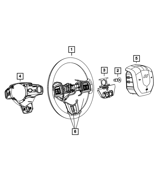 1UF761X9AA - Steering: Steering Wheel for Mopar Image image