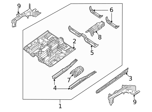 Floor & Rails for 2005 Suzuki Verona #0