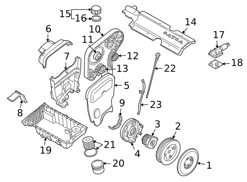 Engine Parts for 2003 Volvo XC90 #0