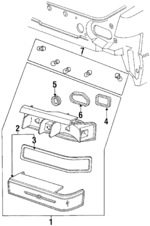 E5SZ13404A - Electrical: Tail Lamp Assembly for Ford: Thunderbird Image