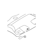 55371014AA - : Visor Warning Label for Mopar Image