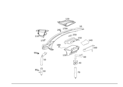 Water Baffle with Intake Shell for 2021 Mercedes-Benz AMG GT Black Series #0