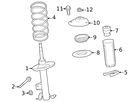 Struts & Components for 2024 INFINITI QX55 #0