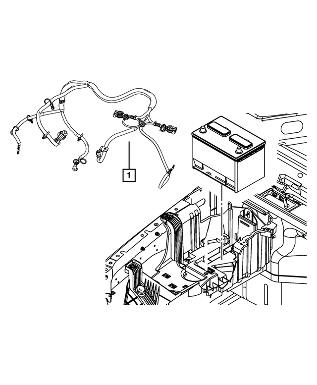 6509527AA - Electrical: Hex Flange Nut for Mopar Image