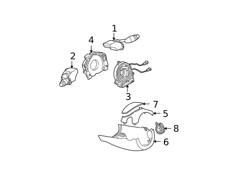 Shroud, Switches & Levers for 2005 Mini Cooper #0