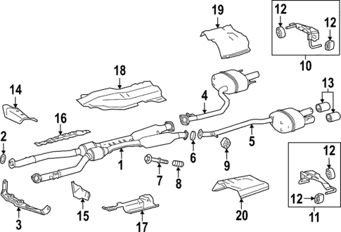 Exhaust Components for 2025 Lexus IS500 #0