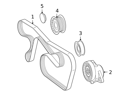BELTS & PULLEYS for 2009 Mercedes-Benz GL 450 #0