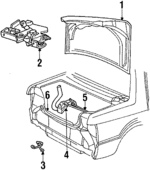 4674150 - Body: Trunk Lid for Chrysler: LeBaron | Dodge: Spirit Image