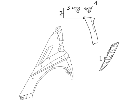 Exterior Trim - Quarter Panel for 2009 Smart Fortwo #0