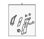 22821219 - Body: Upper Center Pillar Trim for Chevrolet: Avalanche, Silverado 1500, Silverado 2500 HD, Silverado 3500 HD, Suburban 1500, Suburban 2500, Tahoe | GMC: Sierra 1500, Sierra 2500 HD, Sierra 3500 HD, Yukon, Yukon XL 1500, Yukon XL 2500 Image