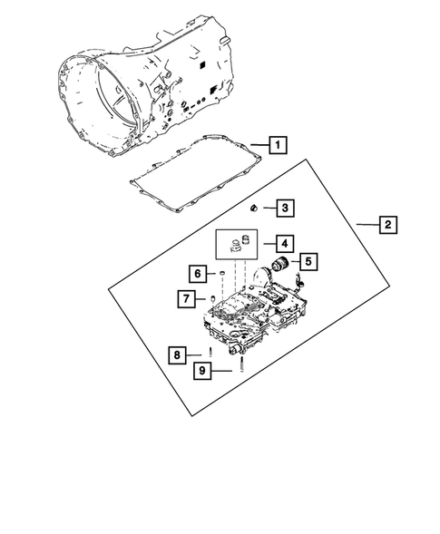 Valve Body, Accumulator, Solenoid and Parking Sprag for 2022 Dodge Challenger #1
