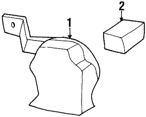 Horn for 1996 Pontiac Bonneville #0