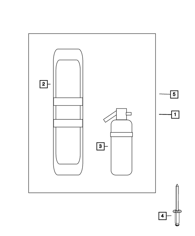 55352852AA - Wheels: Tool Set for Mopar Image image