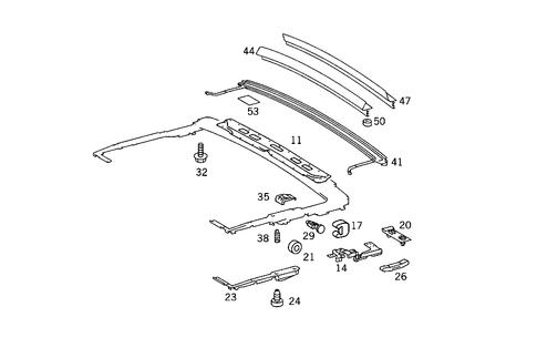 Sliding/Lifting Roof Transport Bridge for 1993 Mercedes-Benz 400SEL #0