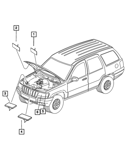 Under Hood for 2006 Jeep Commander #0