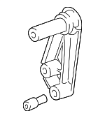 11281726774 - Cooling System: Support Plate for BMW: 323Ci, 323i, 325Ci, 325i, 325xi, 328Ci, 328i, 330Ci, 330i, 330xi, 525i, 528i, 530i, M3, X3, X5, Z3 Image