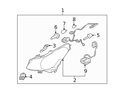 Bulbs - Chassis for 2009 INFINITI G37 #2