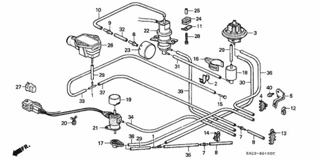 Control Box Tubing for 1991 Honda CRX #0