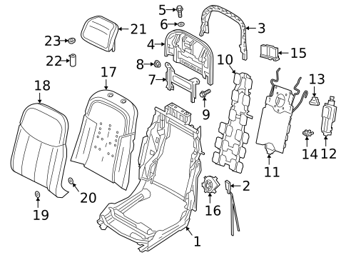 Rear Seat Components for 2025 Audi A8 Quattro #0