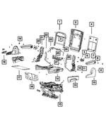 68101321AA - Interior Trim: Rear Seat Back Frame, Right Or Left for Mopar Image