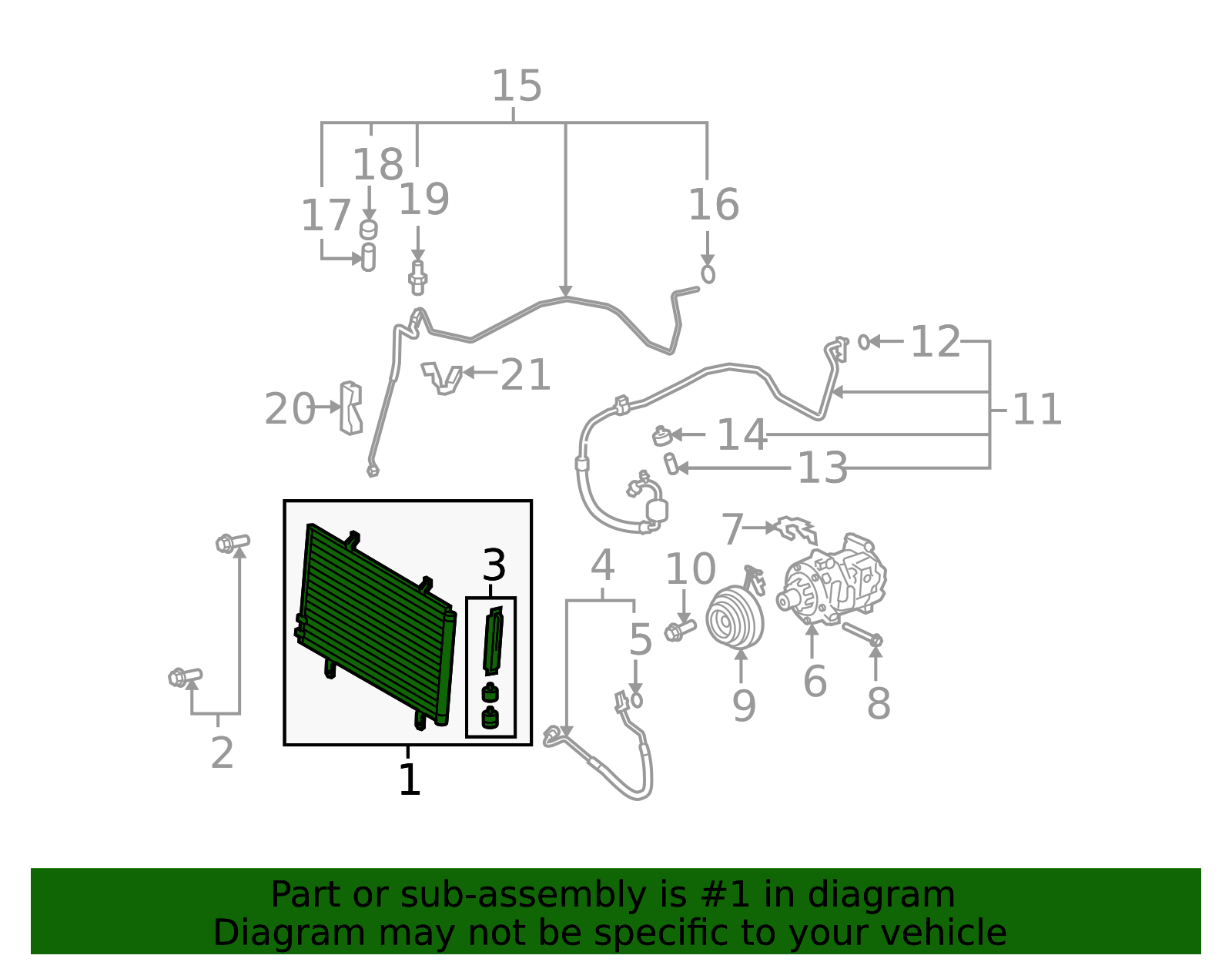 88460-06210 - A/C Condenser 2006-2015 Toyota | Longo Toyota Parts
