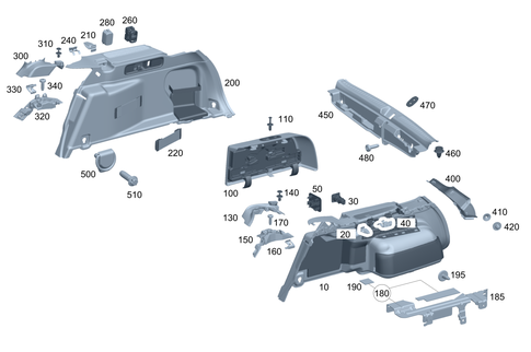 Trunk Lining for 1985 Mercedes-Benz 300CD #0
