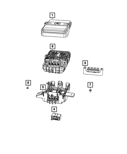Power Distribution, Fuse Block, Junction Block, Relays and Fuses for 2023 Jeep Grand Wagoneer #9