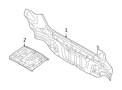 Rear Body for 2011 Subaru Legacy #0