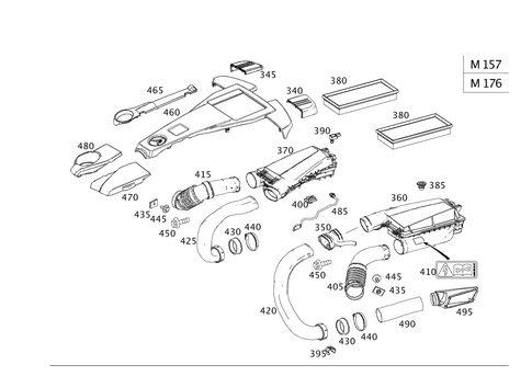 Air Intake, Gasoline Vehicles for 2014 Mercedes-Benz G63 AMG #0