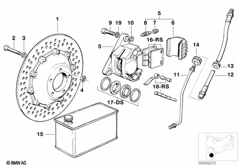 Front Wheel Brake for 1984 BMW-Motorrad R 80 ST #0