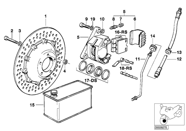 34321242270 - : Brake Pipe for BMW-Motorrad Image