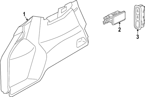 Interior Trim - Quarter Panels for 2025 Volvo EC40 #1
