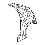 2M5Z5827791BA - Body: Inner Quarter Panel for Ford: Focus Image