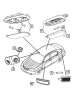 5JG55HL1AD - Electrical: Dome Lamp for Mopar Image