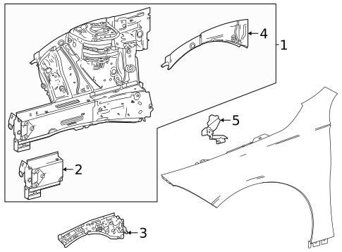 Structural Components & Rails for 2020 Mercedes-Benz CLA35 AMG #0