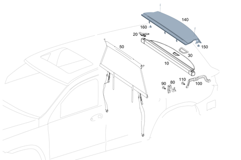 Trunk Covering for 2020 Mercedes-Benz GLS450 #0