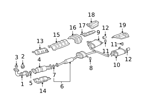 Exhaust Components for 2008 Acura TSX #0