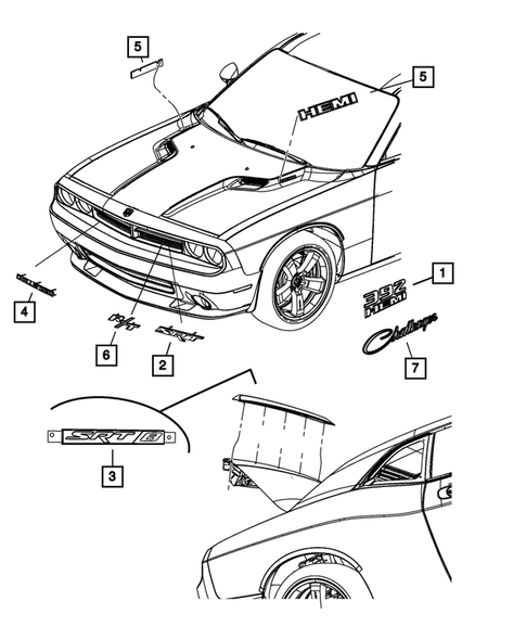 Nameplates for 2012 Dodge Challenger #0