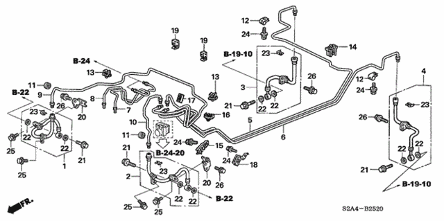 Brake Lines (VSA) ('06-) for 2006 Honda S2000 #0