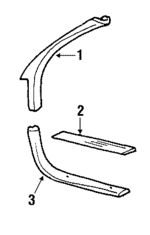 10126981 - Body: Cowl Trim for Oldsmobile: Cutlass Supreme Image