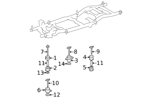 Frame & Components for 2004 Toyota Sequoia #1