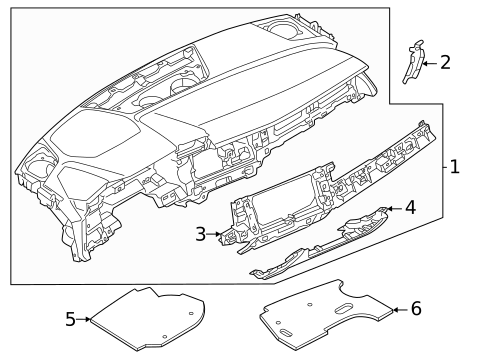 Instrument Panel for 2023 Audi A3 Quattro #1